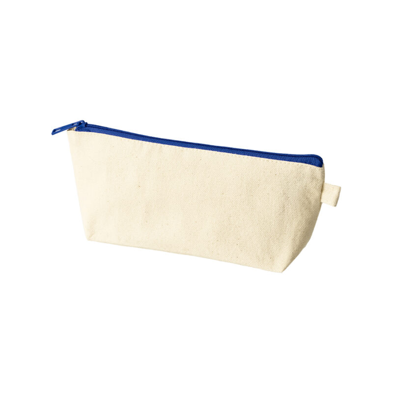 カラーファスナーキャンバスロングポーチ ネイビー