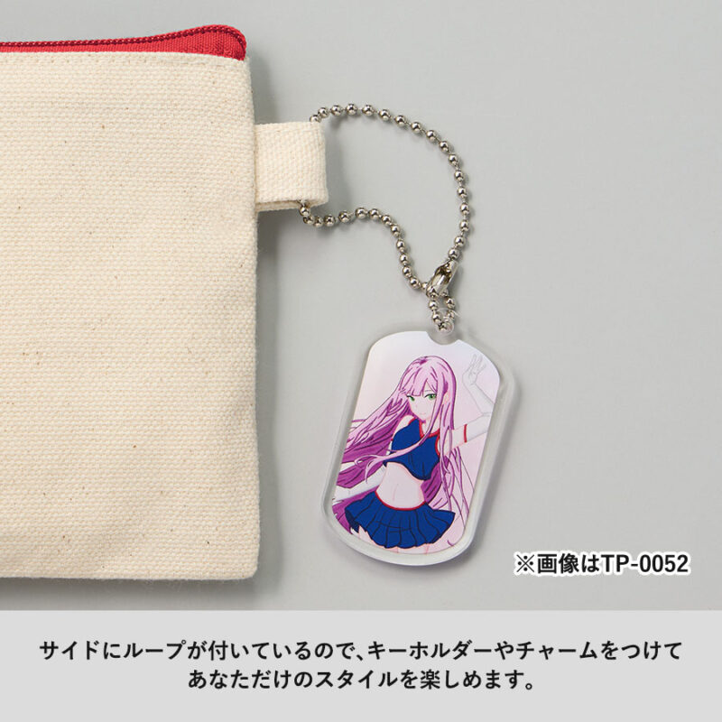 カラーファスナーキャンバスロングポーチ　ネイビー（7）