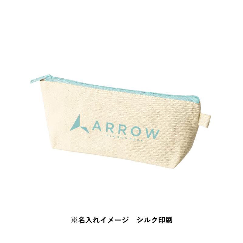 カラーファスナーキャンバスロングポーチ　ホワイト（8）