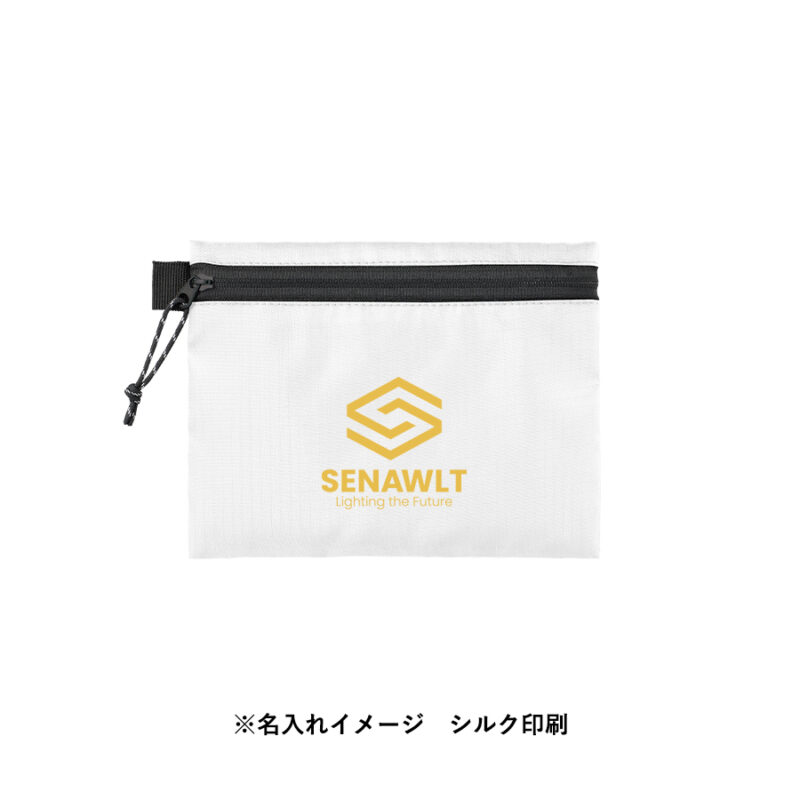 リップストップフラットポーチ(S)　ネイビー（7）