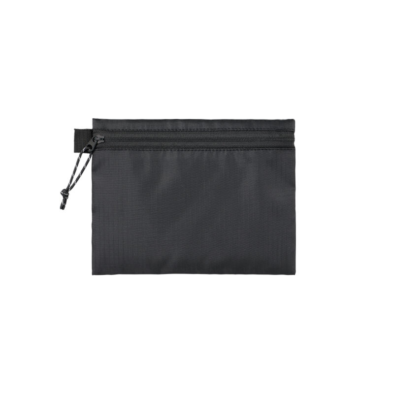 リップストップフラットポーチ(S) ブラック