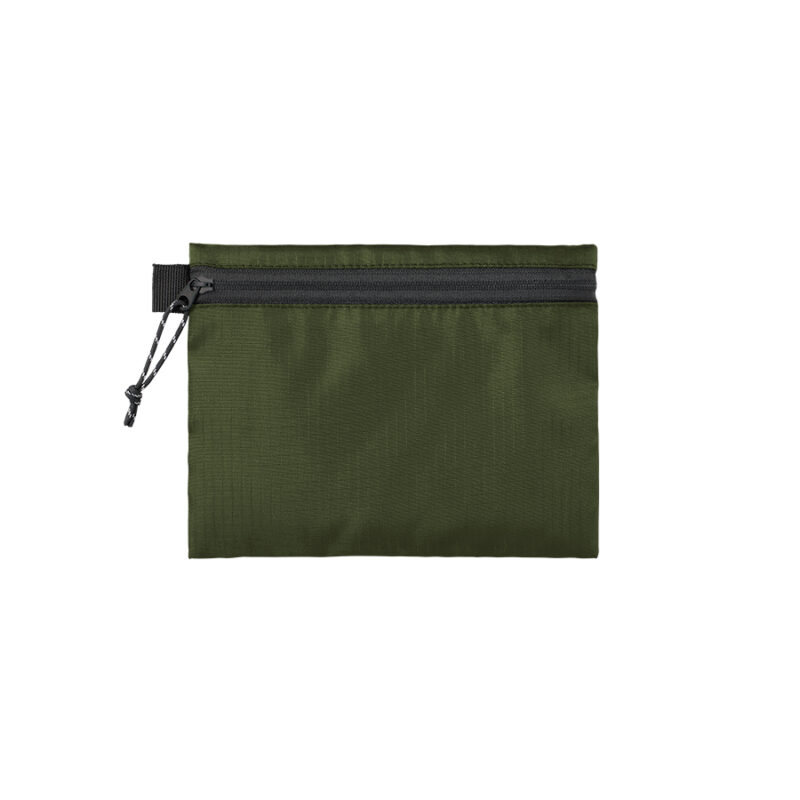 リップストップフラットポーチ(S) カーキ