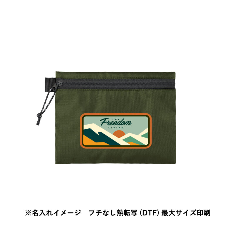 リップストップフラットポーチ(S)　カーキ（7）