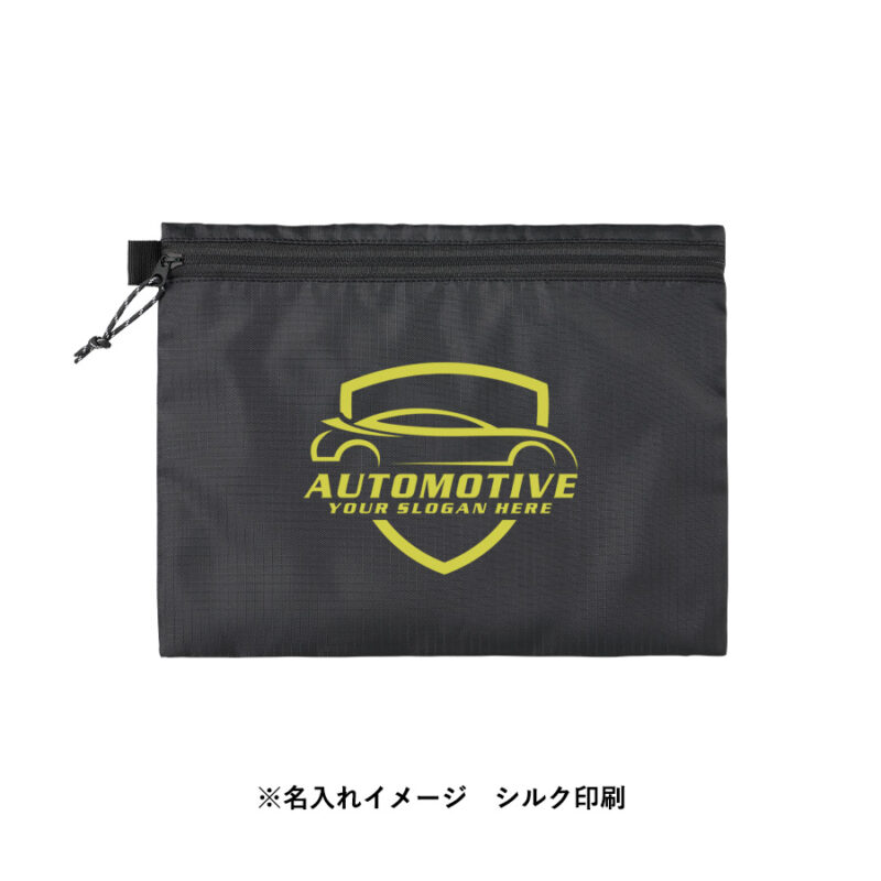 リップストップフラットポーチ(M) ネイビー（7）