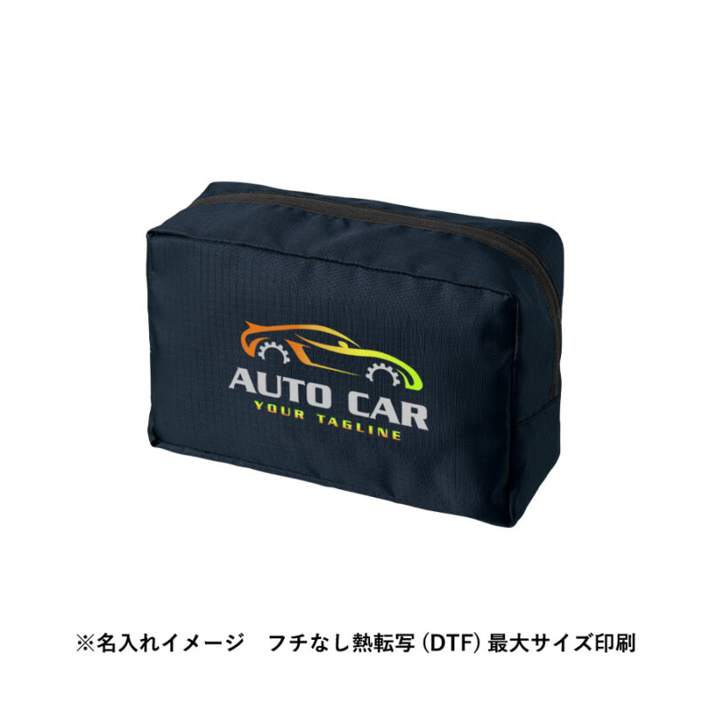 リップストップスクエアポーチ(L) ブラック（7）