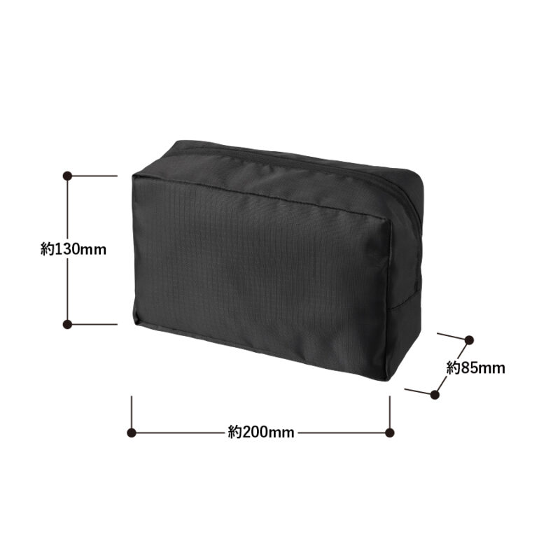 リップストップスクエアポーチ(L) ホワイト（2）