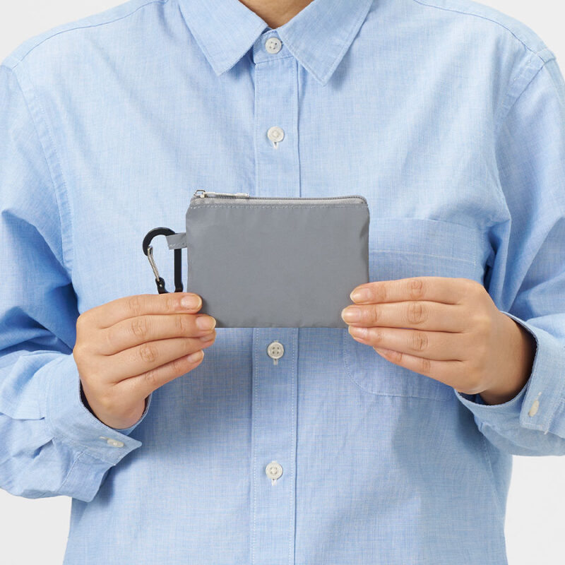 リフレクターポーチ(S) グレー（2）