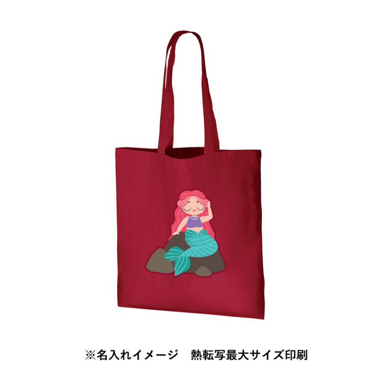 厚手コットンバッグ(L) ブラック（5）