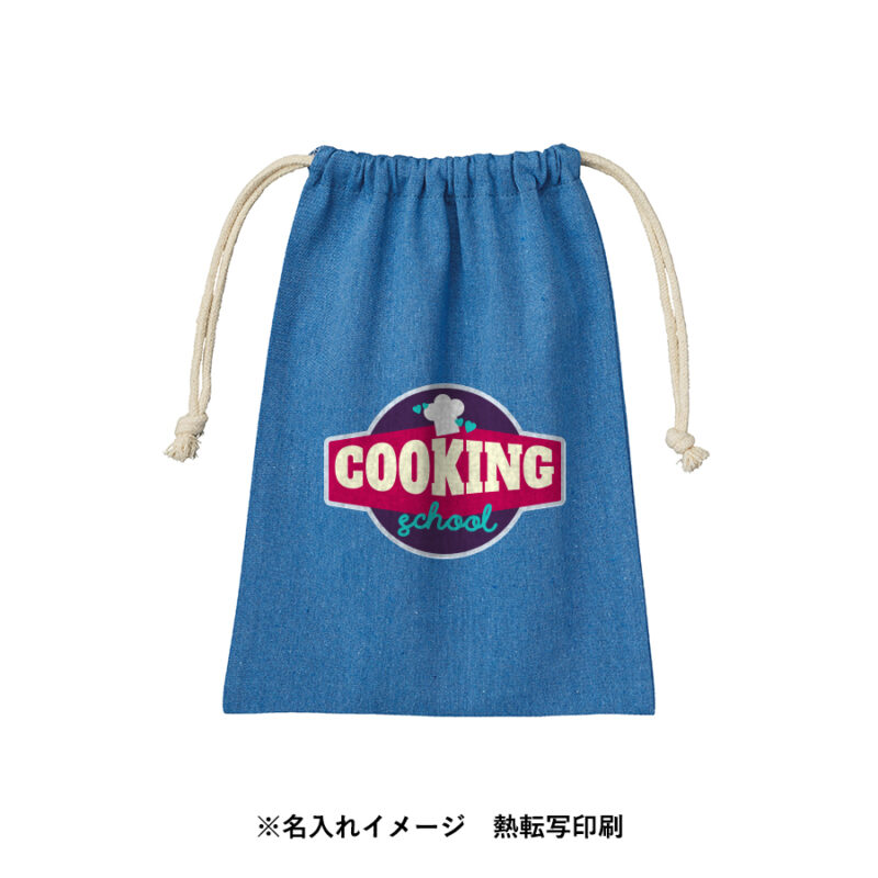 シャンブリック巾着(M) ベージュ（6）