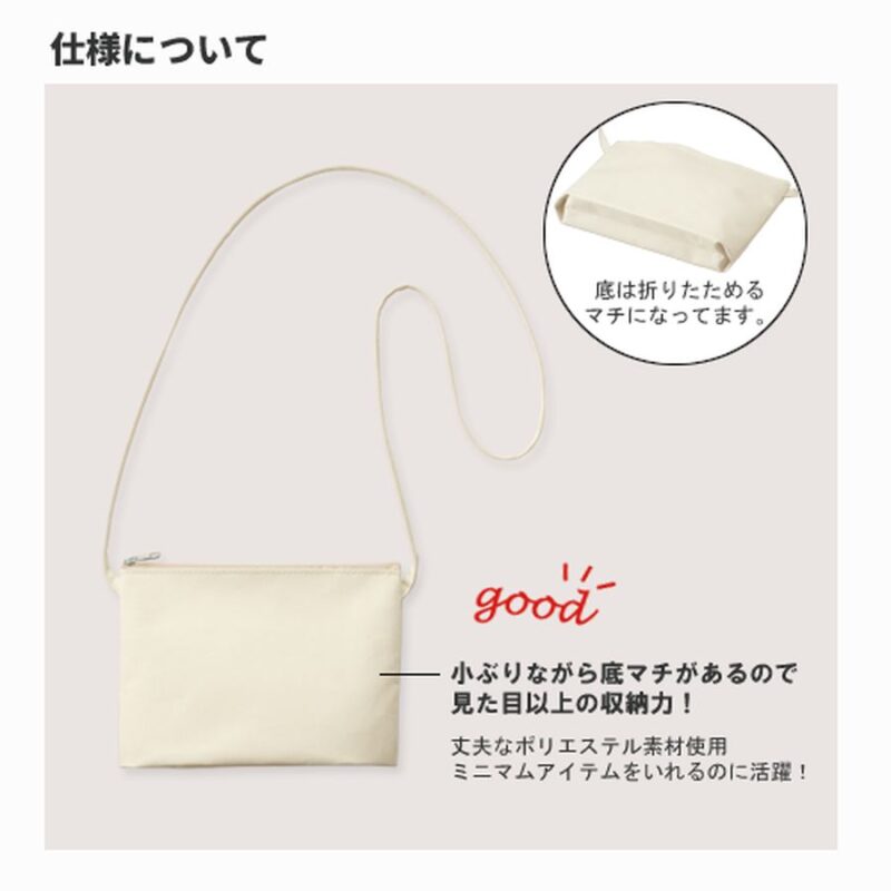 ガゼットミニサコッシュ ネイビーブルー（3）