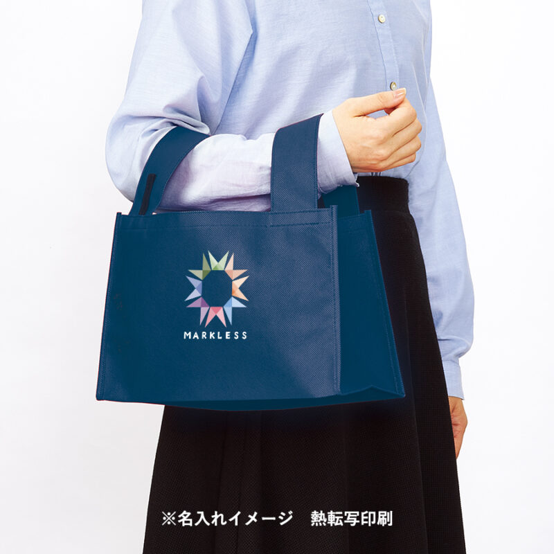 不織布BENTOバッグ フロスティブルー（5）