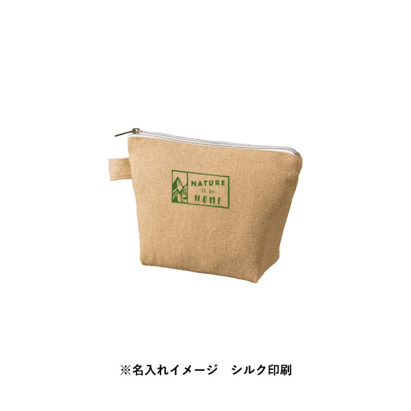 シャンブリックキャンバスデイリーポーチ(S) ベージュ（4）