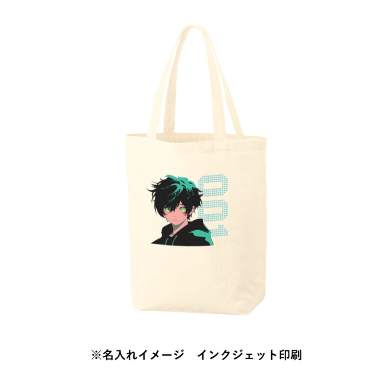 厚手コットンポケッタブルエコトート（4）