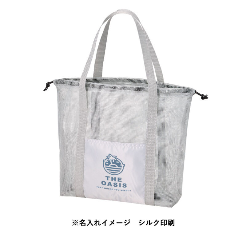 メッシュライントート(L) ブラック（8）