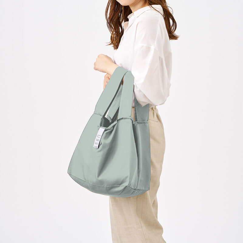 クルリト セルフレジで使いやすいスクエアデリバッグ　ミントブルー（2）