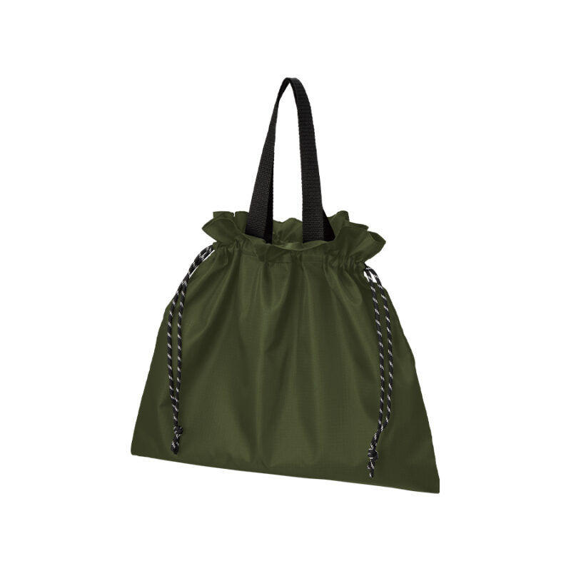 リップストップ巾着バッグ カーキ