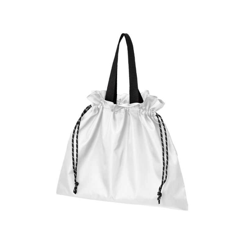 リップストップ巾着バッグ ホワイト
