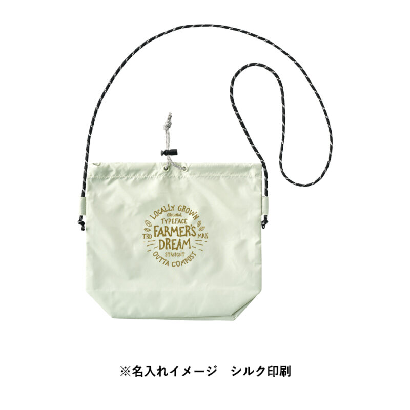 ファインライトポリ巾着ショルダー グレー（6）