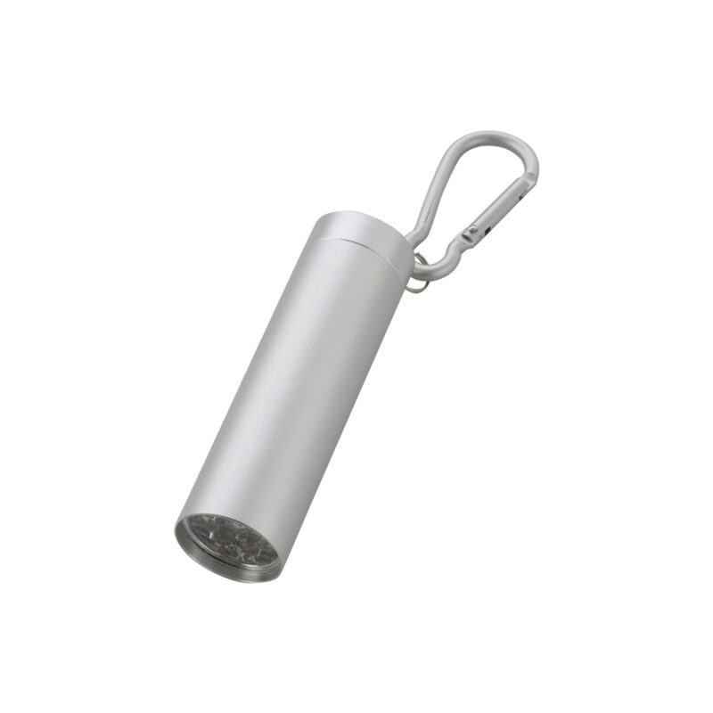 LED9灯カラビナ付ライト スムース マットシルバー