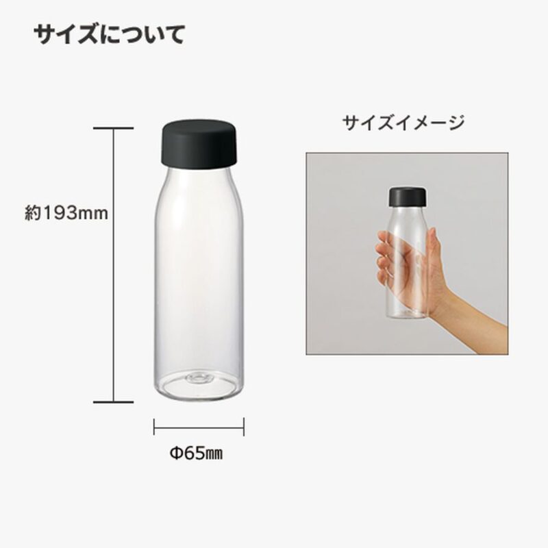 ミルク瓶クリアボトル ブラック（2）