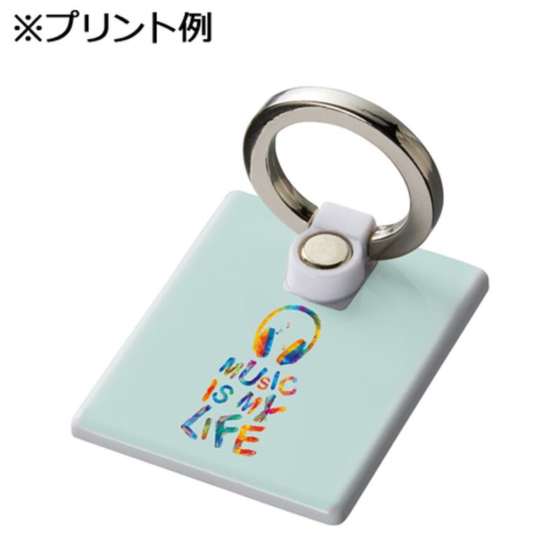 モバイルリングホルダー フルカラー対応 ホワイト（6）