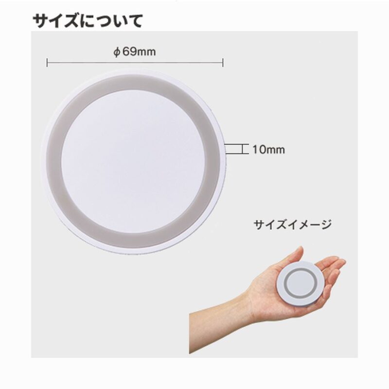 ワイヤレス充電器 ミニパッド ブラック（3）
