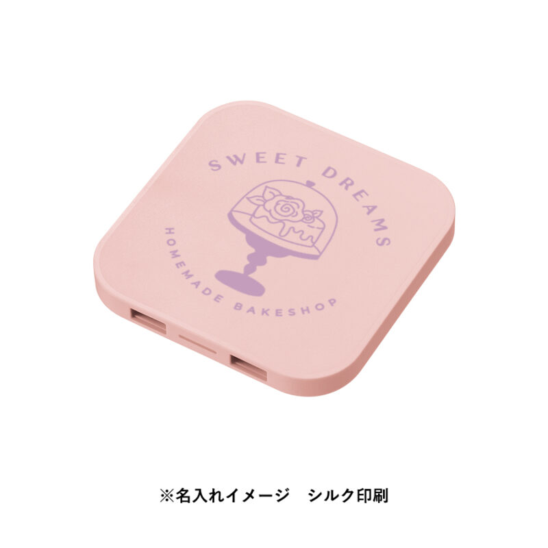 ワイヤレス充電器　　スクエア　5W　スモークブルー（8）
