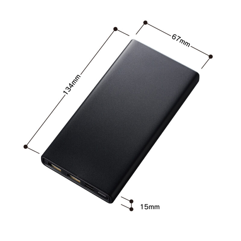 モバイルチャージャー 10000mAh Type-C対応 ホワイト（3）