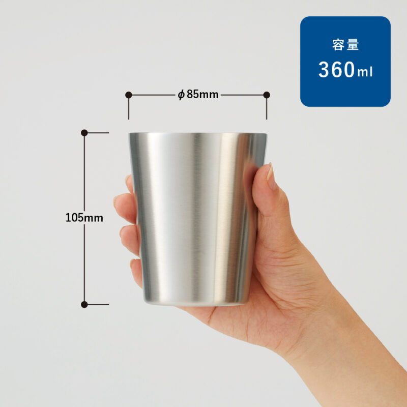 ステンレスサーモタンブラー360ml ネイビー（2）