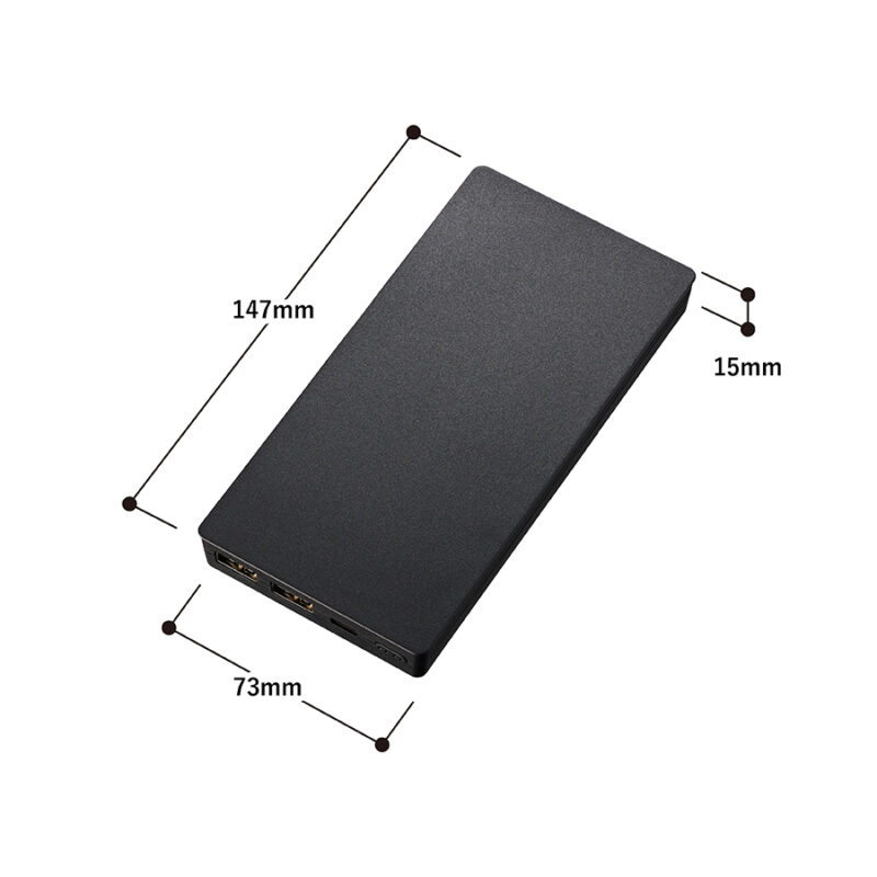全面印刷できるモバイルチャージャー　10000　スモークピンク（2）