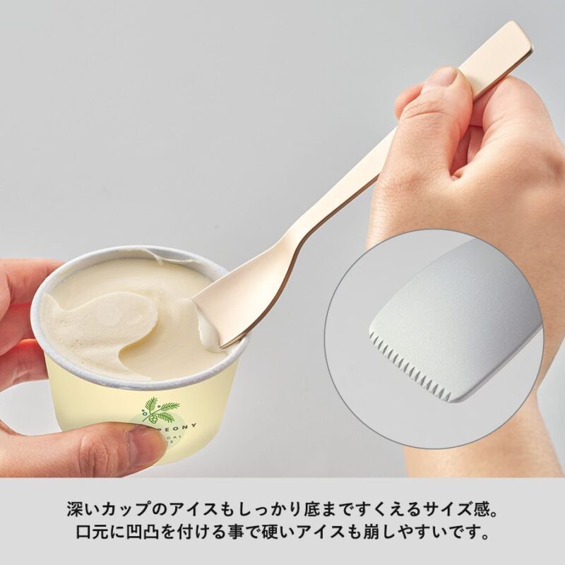 アイスクリームスプーン　ラージ　シャンパンゴールド（5）