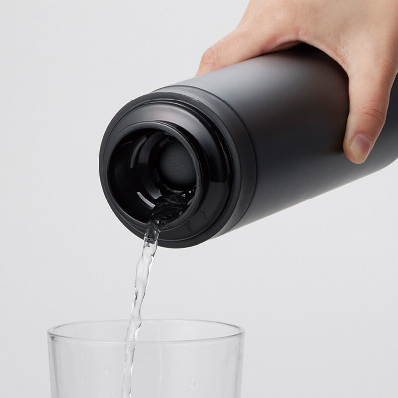 スリムサーモステンレスボトル500ml　ver.2　スモークブルー（8）