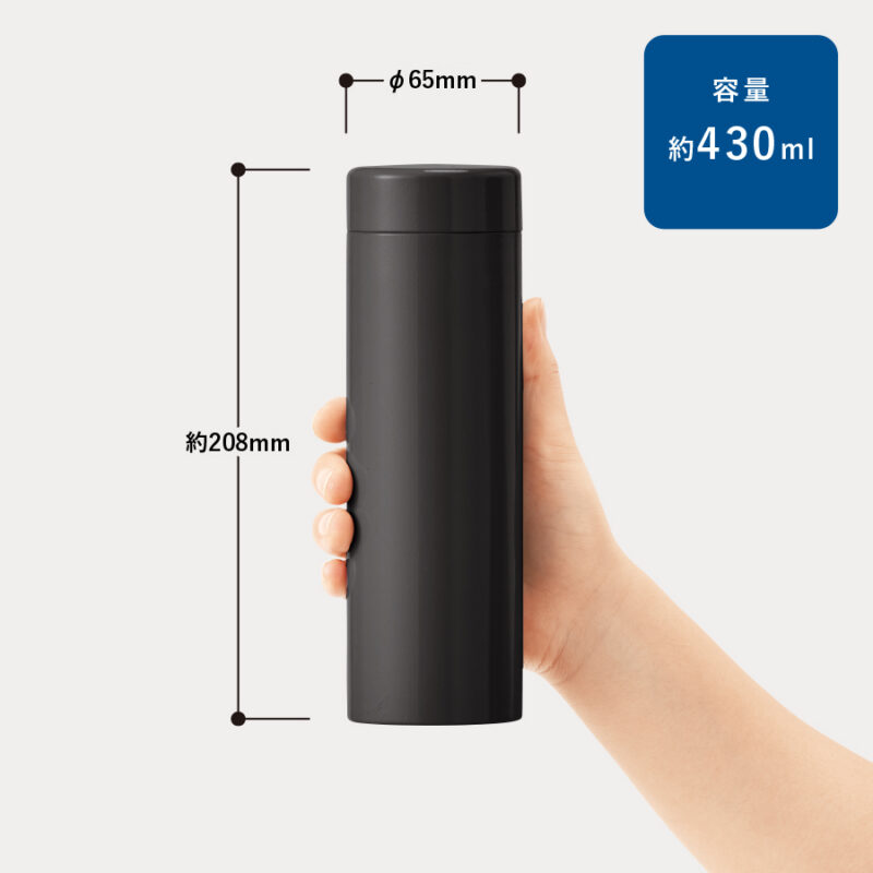 ステンレスサーモドリンクボトル 430ml シルバー（3）
