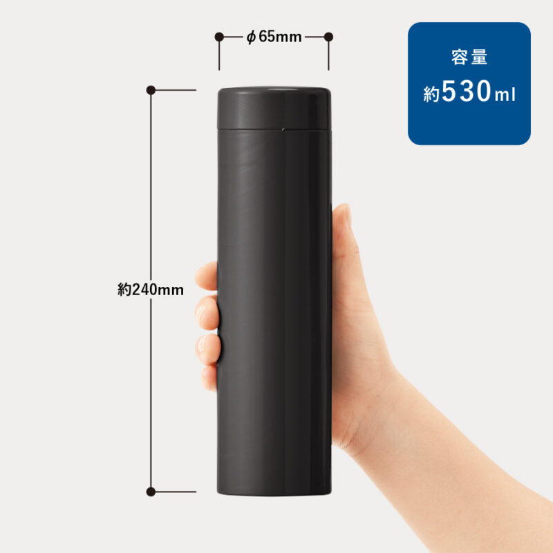 ステンレスサーモドリンクボトル 530ml ブラック（2）