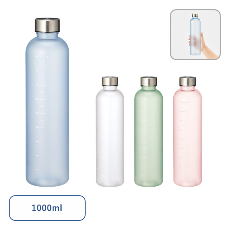 目盛り付フロストボトル1000ml　ピンク（2）