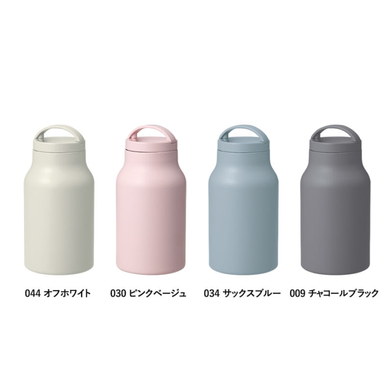 Handitシンプルサーモボトル350ml　チャコールブラック（2）