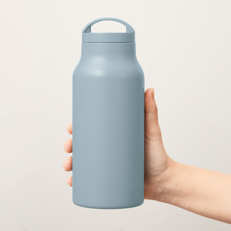 Handitシンプルサーモボトル500ml　チャコールブラック（13）