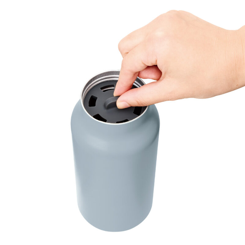 Handitシンプルサーモボトル500ml　チャコールブラック（10）