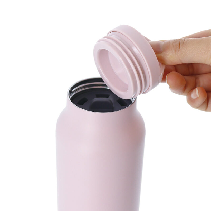 Handitシンプルサーモボトル500ml　チャコールブラック（12）