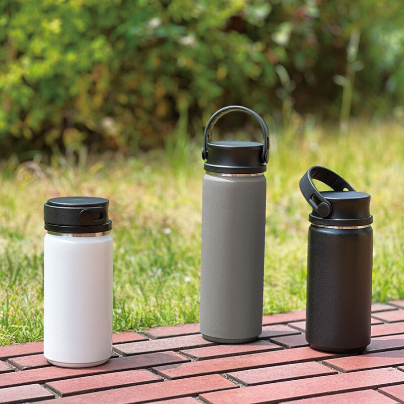 ZaLattoサーモハンドルスタイルボトル350ml　ver.2　ダークシルバー（2）