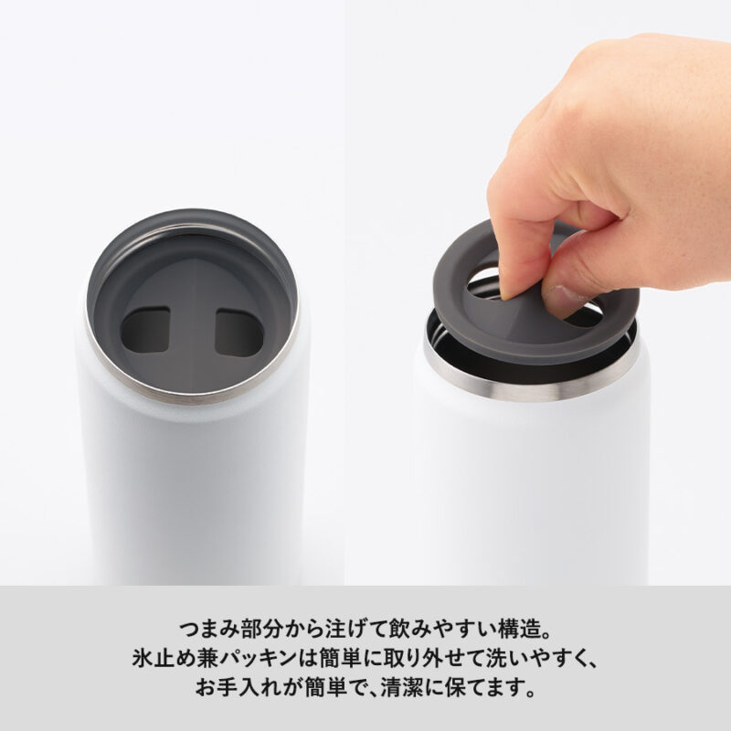 ZaLattoサーモハンドルスタイルボトル500ml　ver.2　ブラック（6）