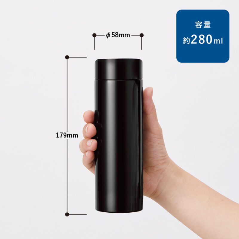 ステンレスサーモドリンクボトル280ml　ホワイト（2）
