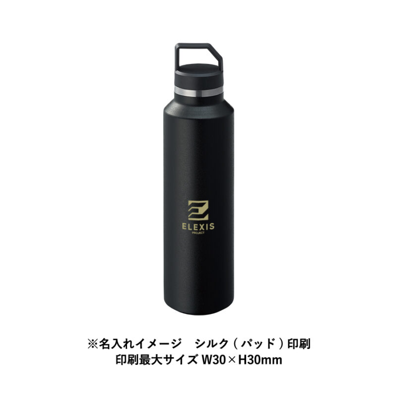 ZaLattoサーモハンドルスリムボトル ver.2 ダークシルバー（7）