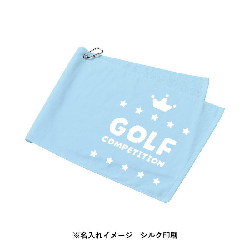 プリントしやすいコットンシャーリングカラビナ付フェイスタオル ホワイト（12）