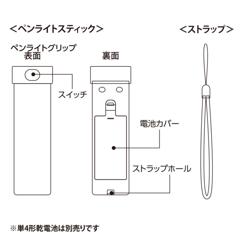 ペンライトスティック(アクリル板対応)　ホワイト（9）