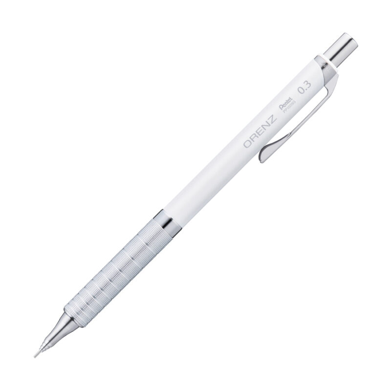 シャープペンシル オレンズ メタルグリップ ORENZ METAL GRIP 0.3mm ホワイト軸