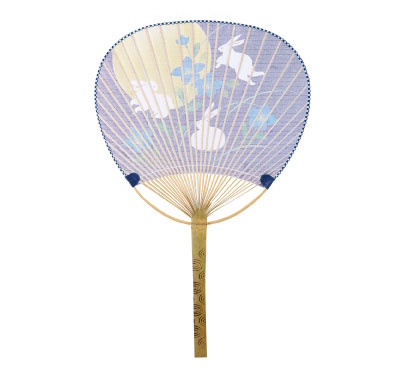 既成柄竹うちわ　中万（2）