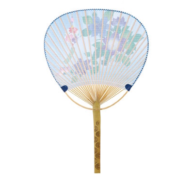 既成柄竹うちわ　中万（3）